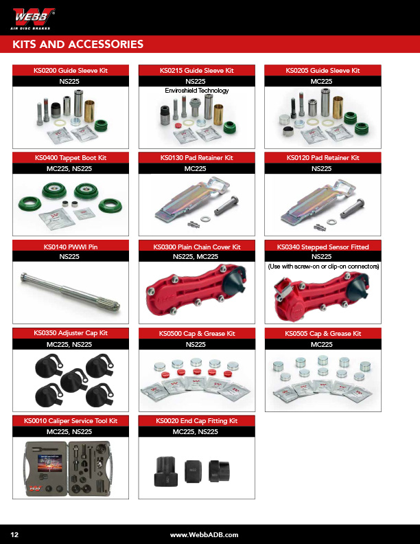 caliper kits and accessories